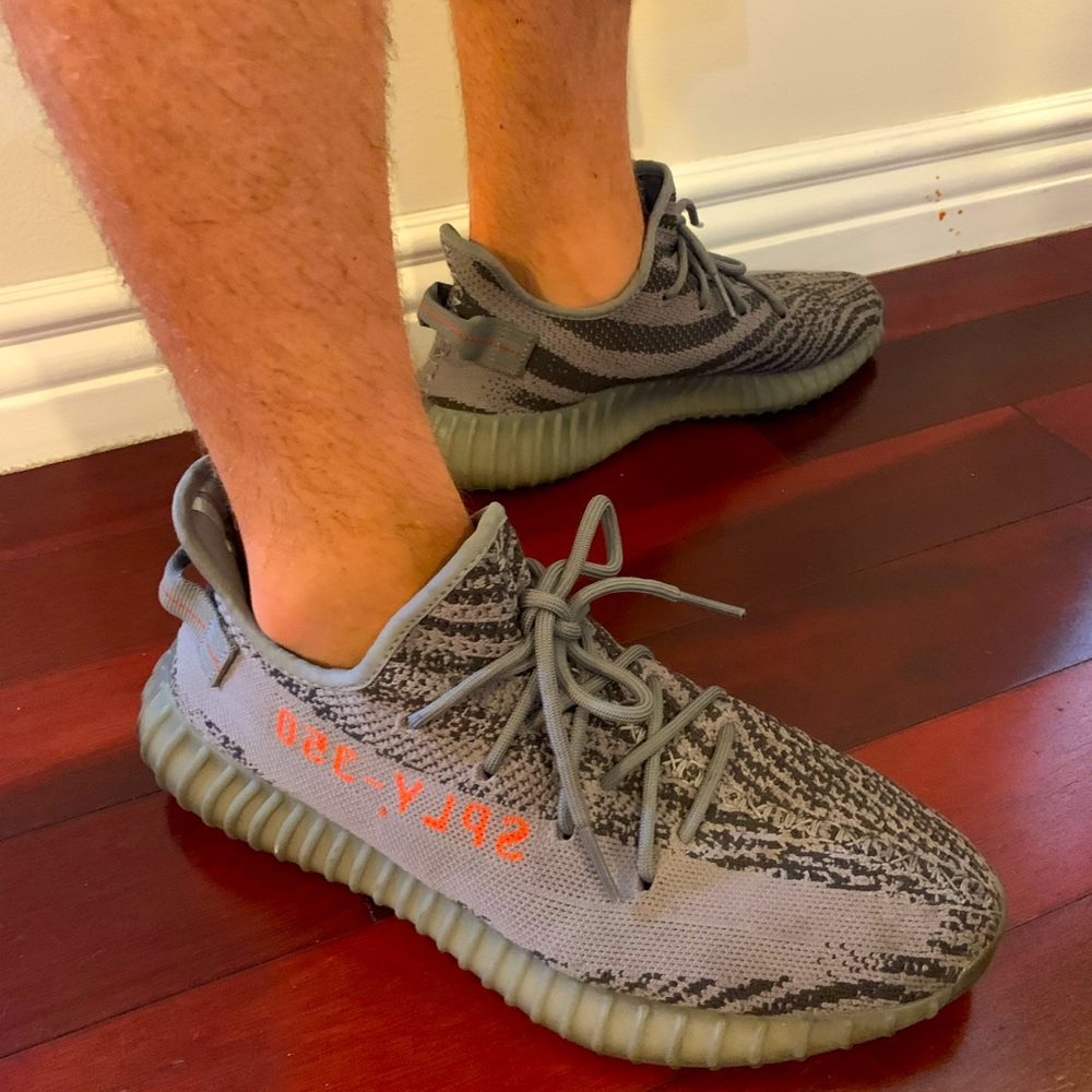 Gray Yeezys